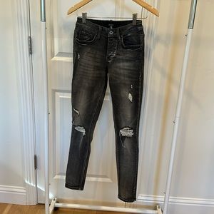 Special A Distressed High Waisted Skinny Jeans